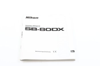 Nikon SB-80DX Handbuch