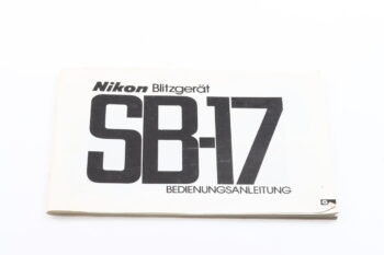 Nikon Speedlight SB-17 Bedienungsanleitung