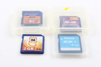 Speicherkarten SD 2GB - 4 Stück
