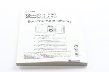 Canon PowerShot S30 / S40 Bedinungsanleitung