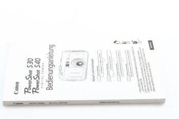 Canon PowerShot S30 / S40 Bedinungsanleitung
