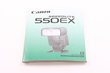 Canon Speedlite 550EX Bedienungsanleitung