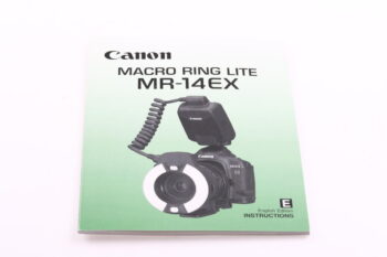 Canon MR-14EX / MT-24EX Instruction Manual English