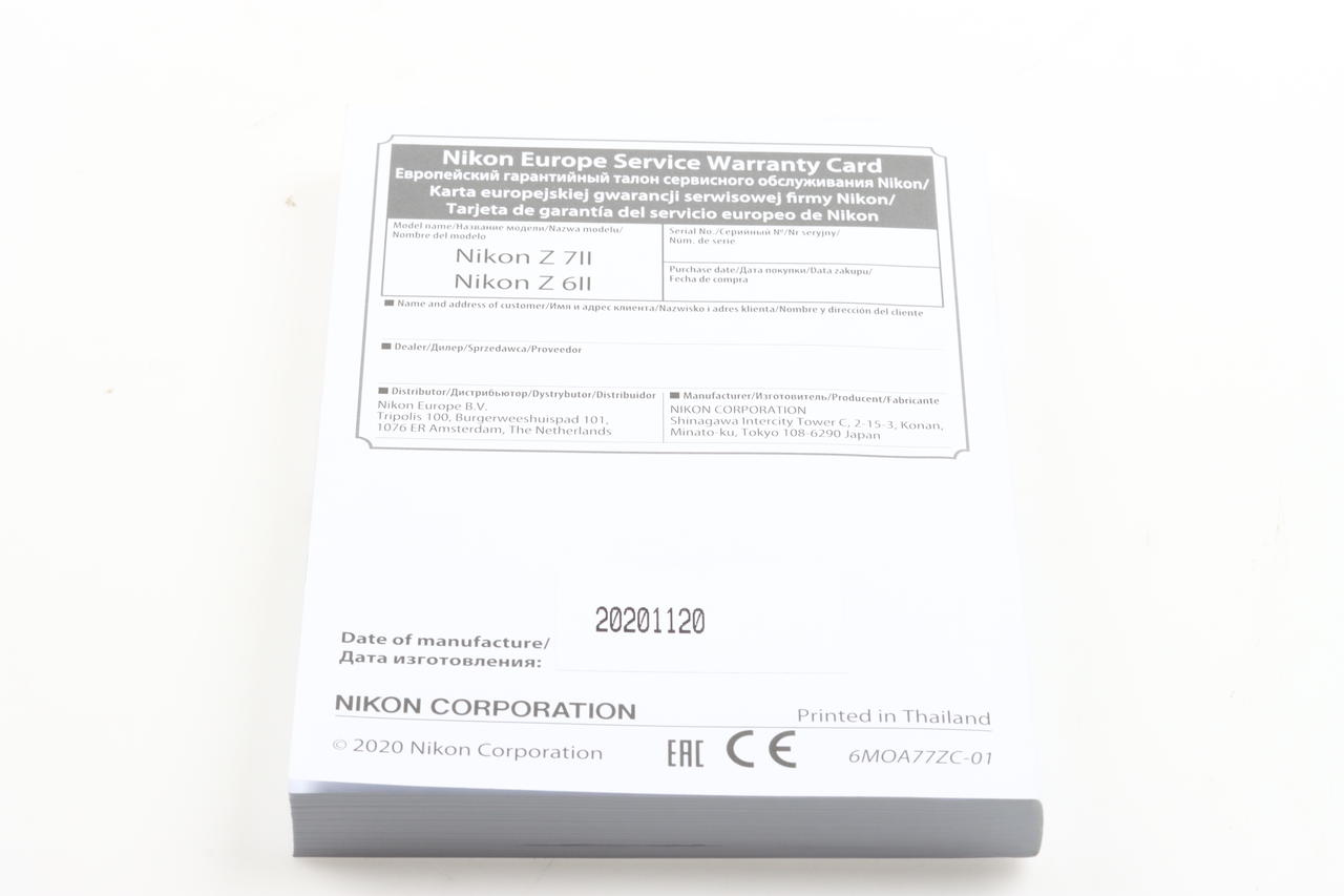 Nikon Z 6 II und Z 7 II User Manual