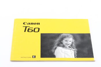 Canon T60 Instructions English Edition