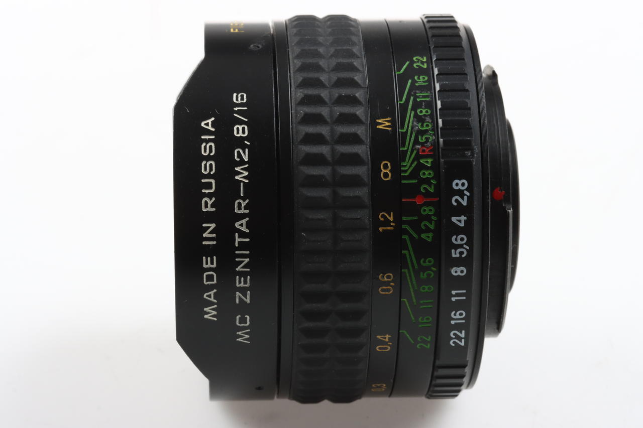 KMZ Zenitar 16mm f/2,8 MC Fisheye für Nikon MF - # 980151