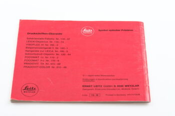 Leica Bedienungsanleitung für M5