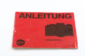 Leica Bedienungsanleitung für R4s
