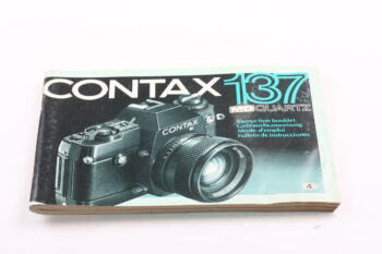 Contax 137 MD Quartz Gebrauchsanweisung (En/De/Fr/Es)