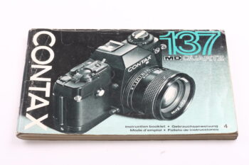 Contax 137 MD Quartz Gebrauchsanweisung (En/De/Fr/Es)