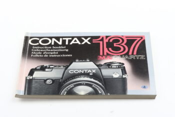Contax 137 MA Quartz Gebrauchsanweisung (En/De/Fr/Es)