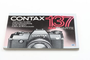 Contax 137 MA Quartz Gebrauchsanweisung (En/De/Fr/Es)