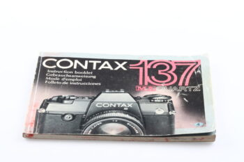 Contax 137 MA Quartz Gebrauchsanweisung (En/De/Fr/Es)