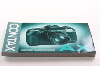 Contax AX Gebrauchsanweisung (En/De/Fr/Es)