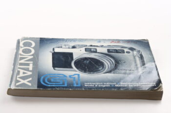 Contax G1 Gebrauchsanweisung (En/De/Fr/Es)