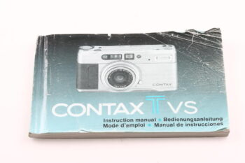 Contax TVS Gebrauchsanweisung (En/De/Fr/Es)