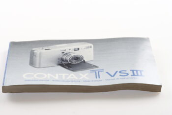 Contax TVS III Gebrauchsanweisung (En/De/Fr/Es)