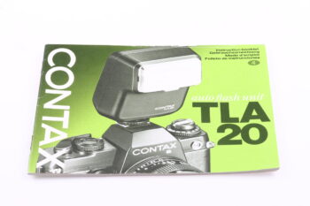 Contax TLA 20 Blitz Gebrauchsanweisung (En/De/Fr/Es)