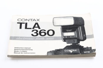 Contax TLA 360 Blitz Gebrauchsanweisung (En/De/Fr/Es)