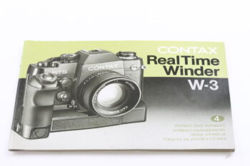 Contax Real Time Winder W3 Gebrauchsanweisung (En/De/Fr/Es)