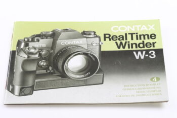 Contax Real Time Winder W3 Gebrauchsanweisung (En/De/Fr/Es)
