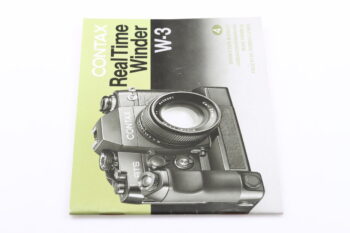Contax Real Time Winder W3 Gebrauchsanweisung (En/De/Fr/Es)