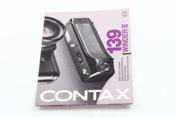 Contax 139 Winder-II Gebrauchsanweisung (En/De/Fr/Es)