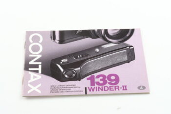 Contax 139 Winder-II Gebrauchsanweisung (En/De/Fr/Es)
