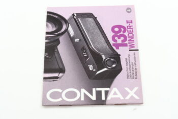Contax 139 Winder-II Gebrauchsanweisung (En/De/Fr/Es)