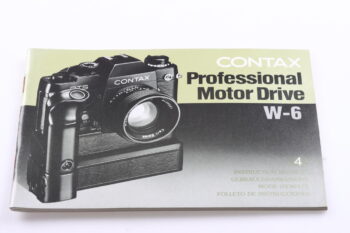 Contax Real Time Winder W6 Gebrauchsanweisung (En/De/Fr/Es)
