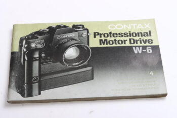 Contax Real Time Winder W6 Gebrauchsanweisung (En/De/Fr/Es)