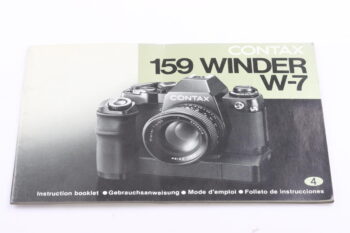 Contax 159 Winder W7 Gebrauchsanweisung (En/De/Fr/Es)