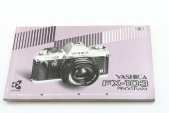 Yashica FX-103 Gebrauchsanweisung (En/De/Fr/Es)