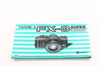 Yashica FX-3 Super 2000 Gebrauchsanweisung (En/De/Fr/Es)
