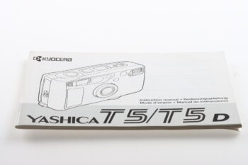 Yashica T5 / T5D Gebrauchsanweisung (En/De/Fr/Es)