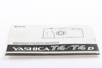 Yashica T4 / T4D Gebrauchsanweisung (En/De/Fr/Es)