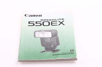 Canon Speedlite 550EX Bedienungsanleitung