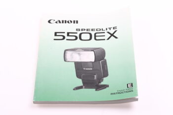 Canon Speedlite 550EX Instructions Manual