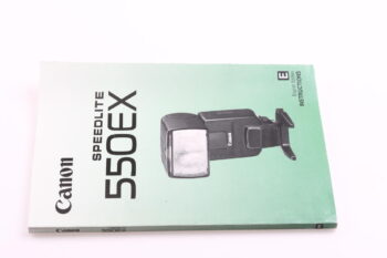 Canon Speedlite 550EX Instructions Manual