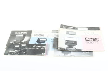 Canon Konvolut diverse Anleitung für FD Blitze