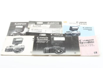 Canon Konvolut diverse Anleitung für FD Blitze