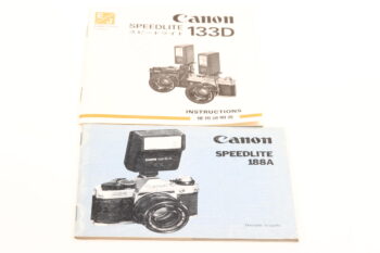 Canon Konvolut diverse Anleitung für FD Blitze