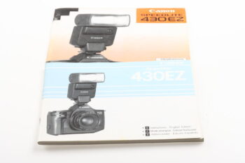Canon Speedlite 430EZ Bedienungsanleitung (DE/EN/FR/ES)