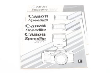 Canon Konvolut diverse Anleitungen für FD Blitze