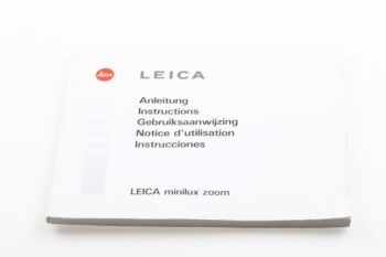 Leica Bedienungsanleitung für minilux zoom