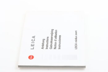 Leica Bedienungsanleitung für minilux zoom