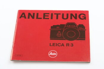 Leica Bedienungsanleitung für R3