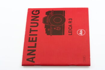 Leica Bedienungsanleitung für R3