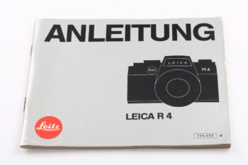 Leica Bedienungsanleitung für R4s