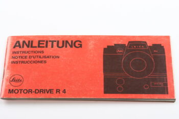 Leica Bedienungsanleitung für Motor-Drive R4